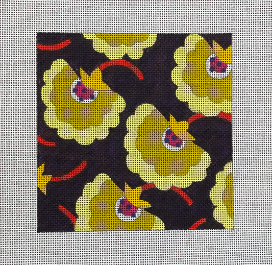 IN292 - Yellow Fanned Florals Insert