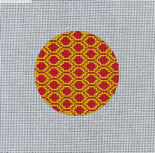 IN308 - Pink and Orange Pattern Round