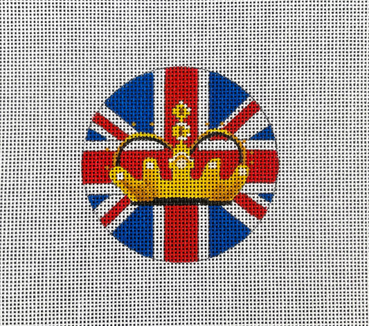 IN364 - Traditional British Flag with Crown Round