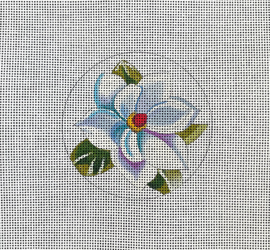 IN366  - White Magnolia Round