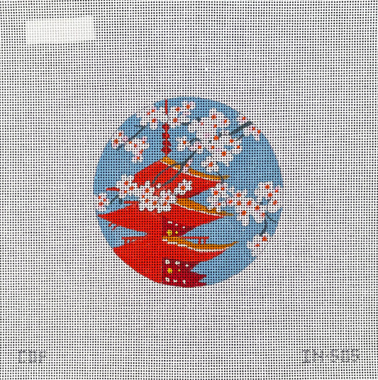 IN505 - Japanese Cherry Blossom Round