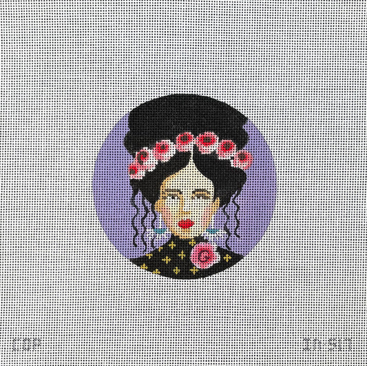 IN517 - Lady on Purple Round