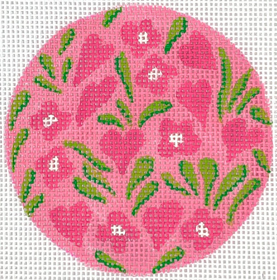 INSL3-02 - Hawaiian Floral with Hearts - Greens and Pinks