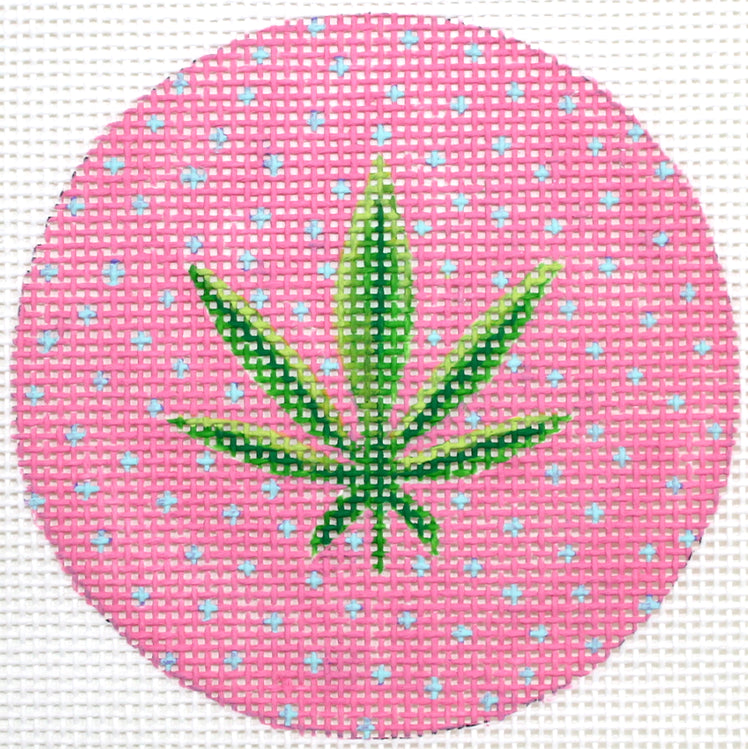 INSL3- 420 - Weed Leaf Mini - Pinks and Greens