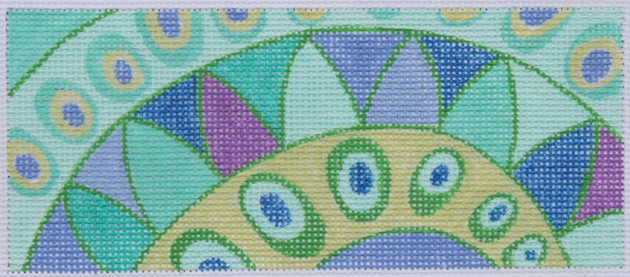 INSLJW-29 - Pucci-Inspired Waves and Dots - Periwinkle, Turquoise and Greens