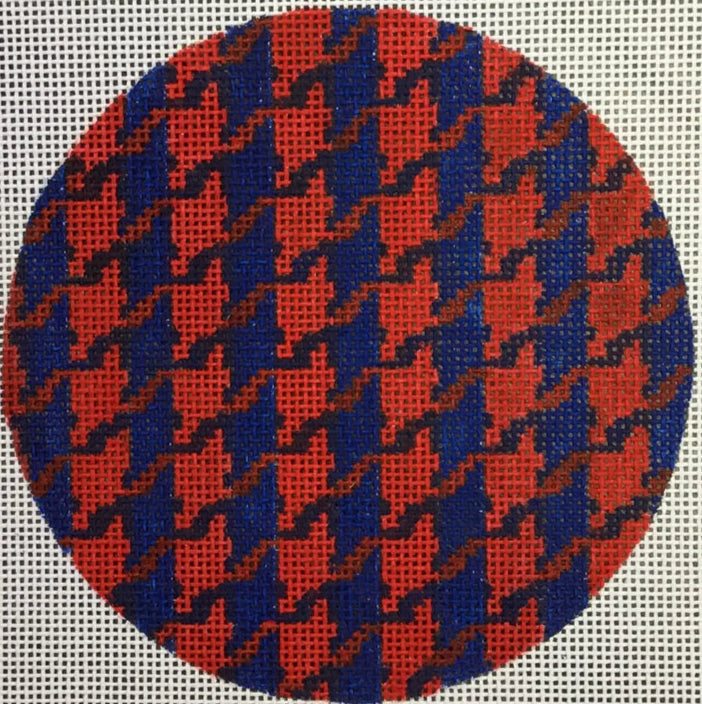 INSMC-16 - Houndstooth - Marine Blue & Red with White Letter (Retiring)