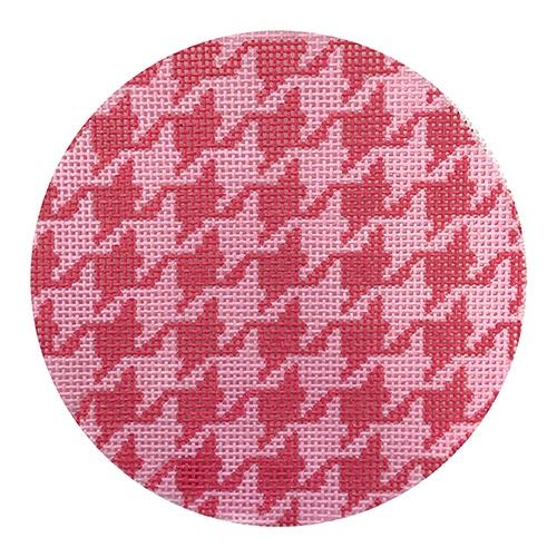 INSMC-44 - Houndstooth - Hot Pink and Light Pink with Lime Letter