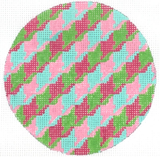 INSMC-45 - Houndstooth - Multi-Brights with White Letter