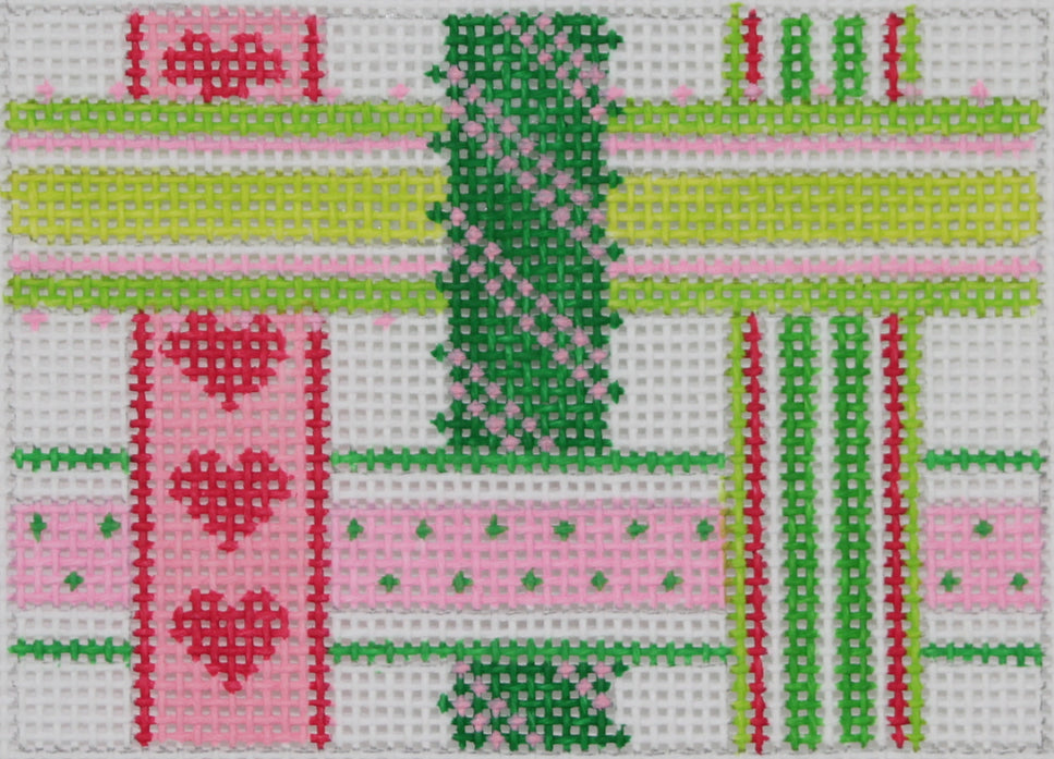 INSPCC-11 - Woven Ribbons - Pinks and Greens