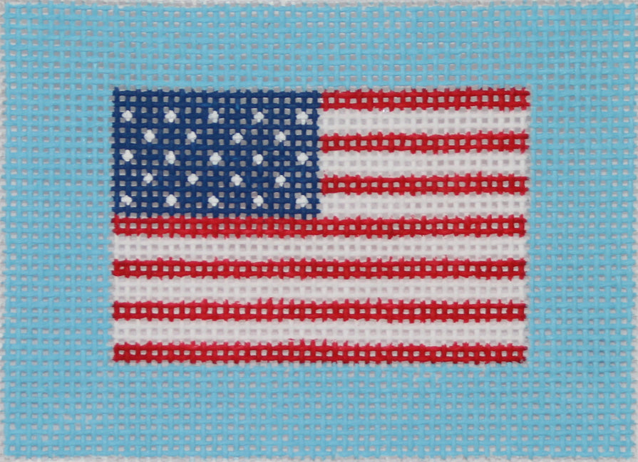 INSPCC-18 - American Flag on Sky Blue