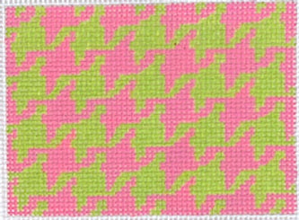 INSPCC-26 - Houndstooth - Hot Pink and Lime