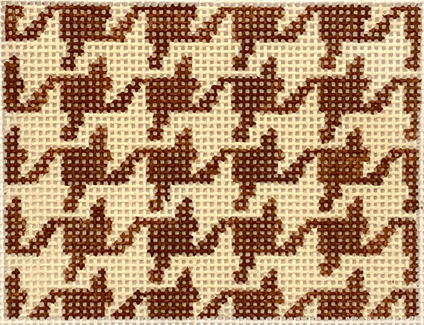 INSPCC-33 - Houndstooth - Brown and Tan