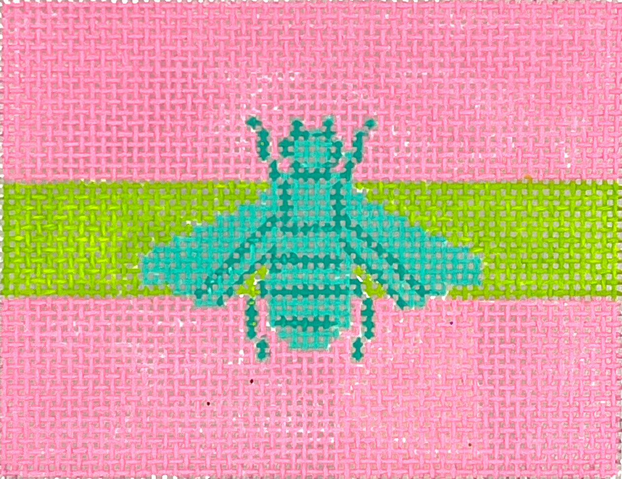 INSPCC-46 - Gucci Bee in Mod Colors - Turquoise with Lime Stripe on Pink