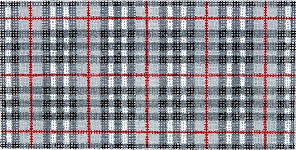 INSPCL-06 - Gentleman's Plaid - Gray, Black, Red and White