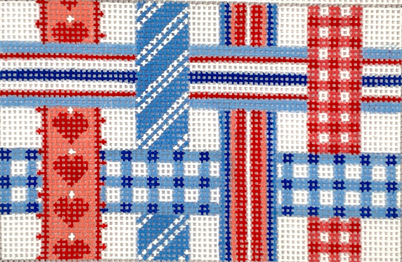 INSPPP-14 - Woven Ribbons - Red, White and Blue