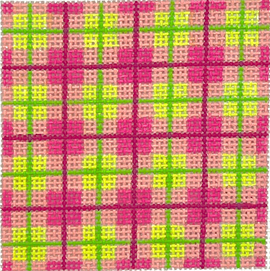 INSSQ3-01 - Madras Plaid - Raspberries and Limes