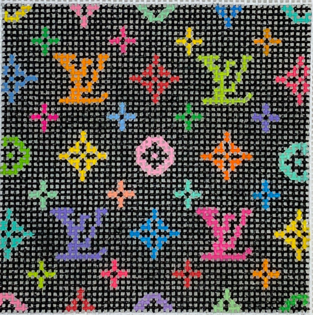 INSSQ4-01 - Louis Vuitton LV - Multi Color on Black