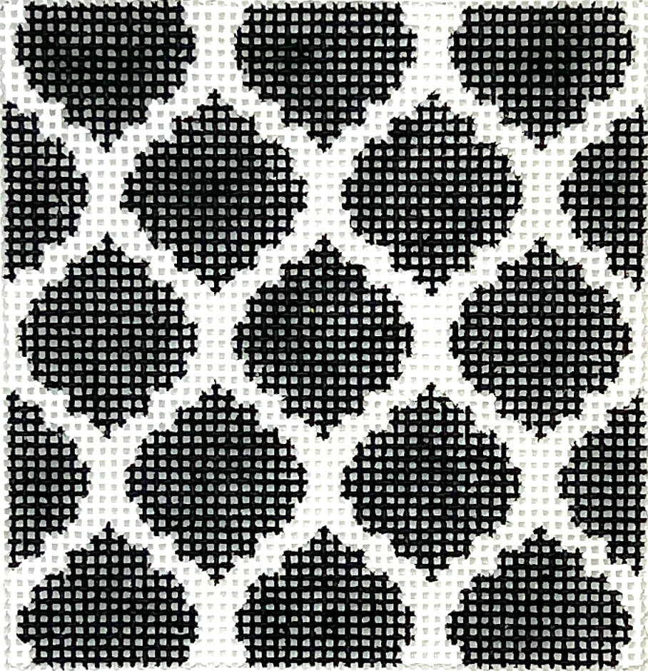 INSSQ3-22 - Quatrefoils - Black and White