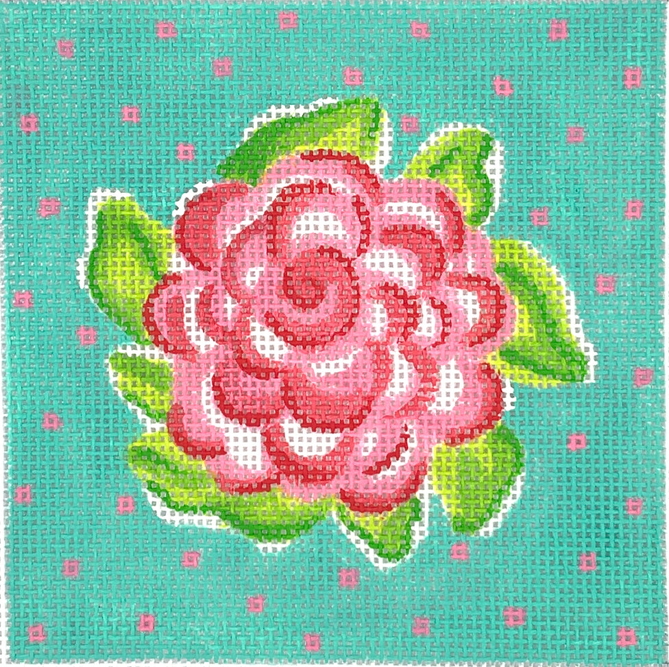 INSSQ4-50 - Lilly-Inspired Rose with Dots