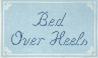 JAN0073 - Bed Over Heels Pillow - Blue