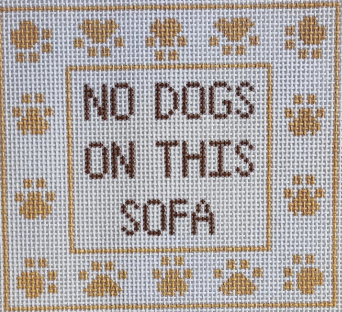 JAN0032 - No Dogs on This Sofa - Tan