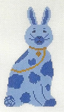 JAN0060 - Chinoiserie Bunny - Blue on Blue