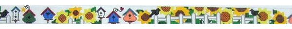 JB188 - Birdhouses and Flowers Belt