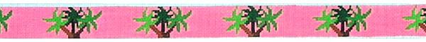 JB339B - Palm Trees Pink Belt