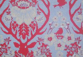 JD4003S - Antler Damask - Sky