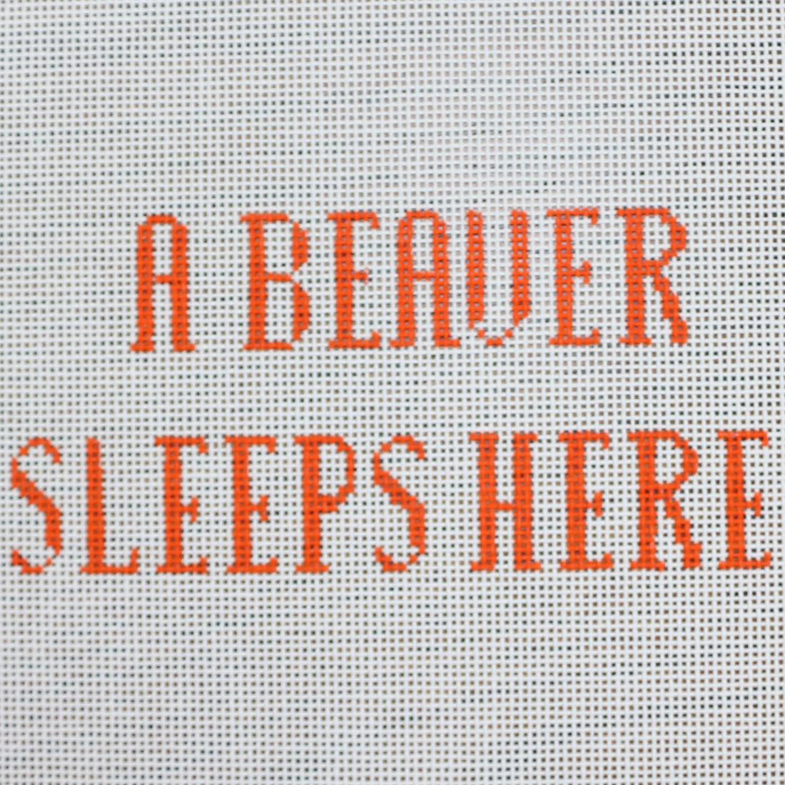 JLC-S-003 - A Beaver Sleeps Here