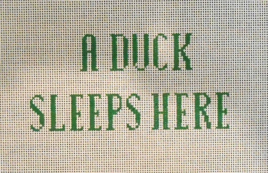 JLC-S-004 - A Duck Sleeps Here