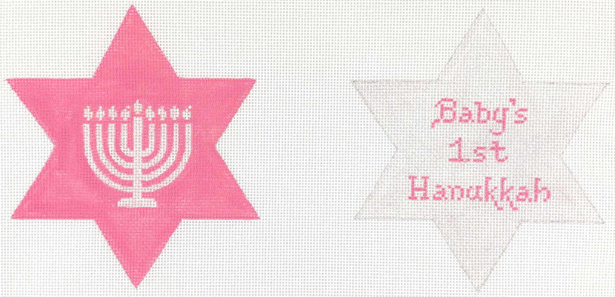 JM-03 - Baby's 1st Hanukkah Star of David - 2 sided