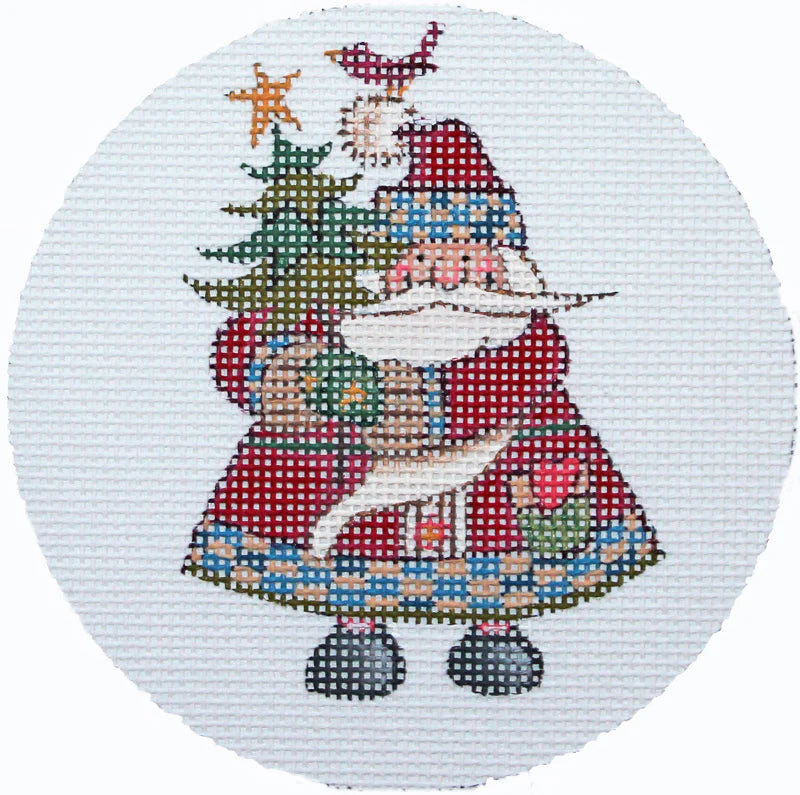 JS807 - Christmas Plaids: Santa
