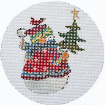 JS810 - Christmas Plaids: Snowman