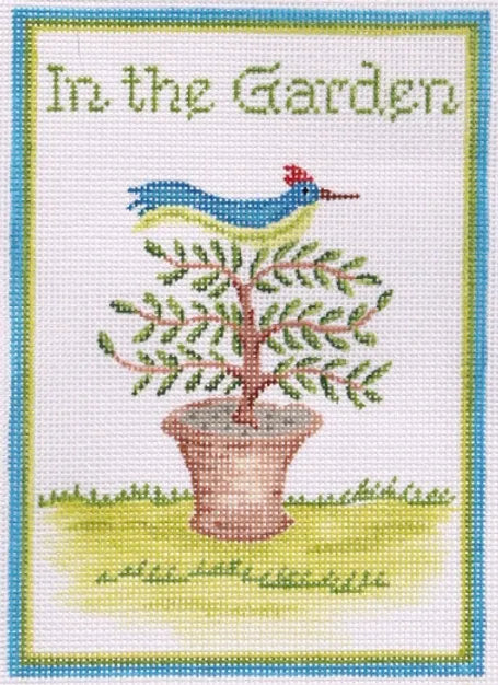 JW-DH-01 - "In the Garden" - Bird in Topiary