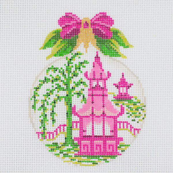 KAH49-18 - Pink Pagoda Kissing Ball