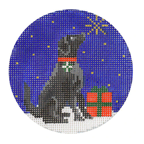 KB 1539 - Midnight Black Labrador Round