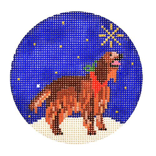 KB 1586 - Midnight Irish Setter Round