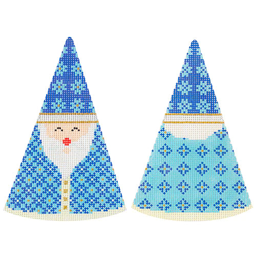 KB 1604 - Santa Cone - Turquoise Diamonds Hat