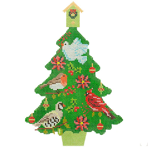 KB 1610 - Christmas Birds  Tree