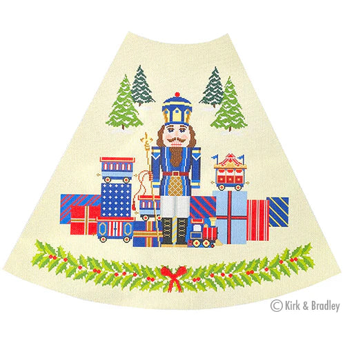 NTG KB0134 - Blue Nutcracker Tree Skirt Panel