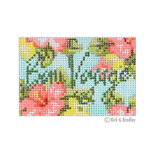 KB 1450 - Luggage Tag - Bon Voyage Floral