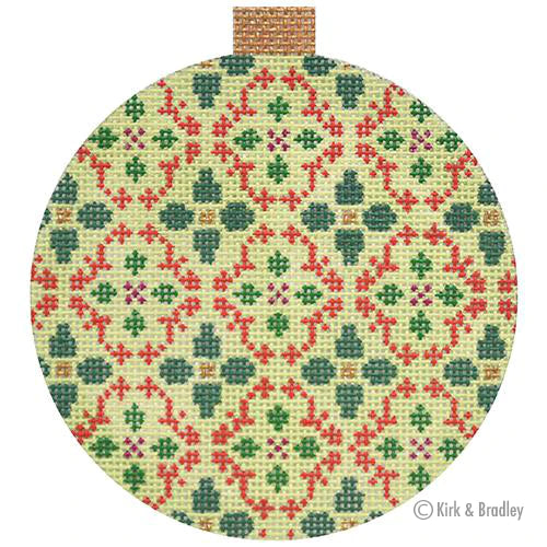 KB 1470- Florentine Bauble - Red/Green