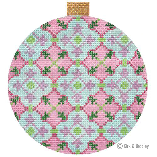 KB 1471- Florentine Bauble - Pink/Turquoise