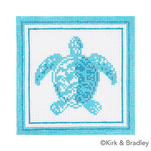 KB 1662 - Nautical Coaster - Sea Turtle in Aqua