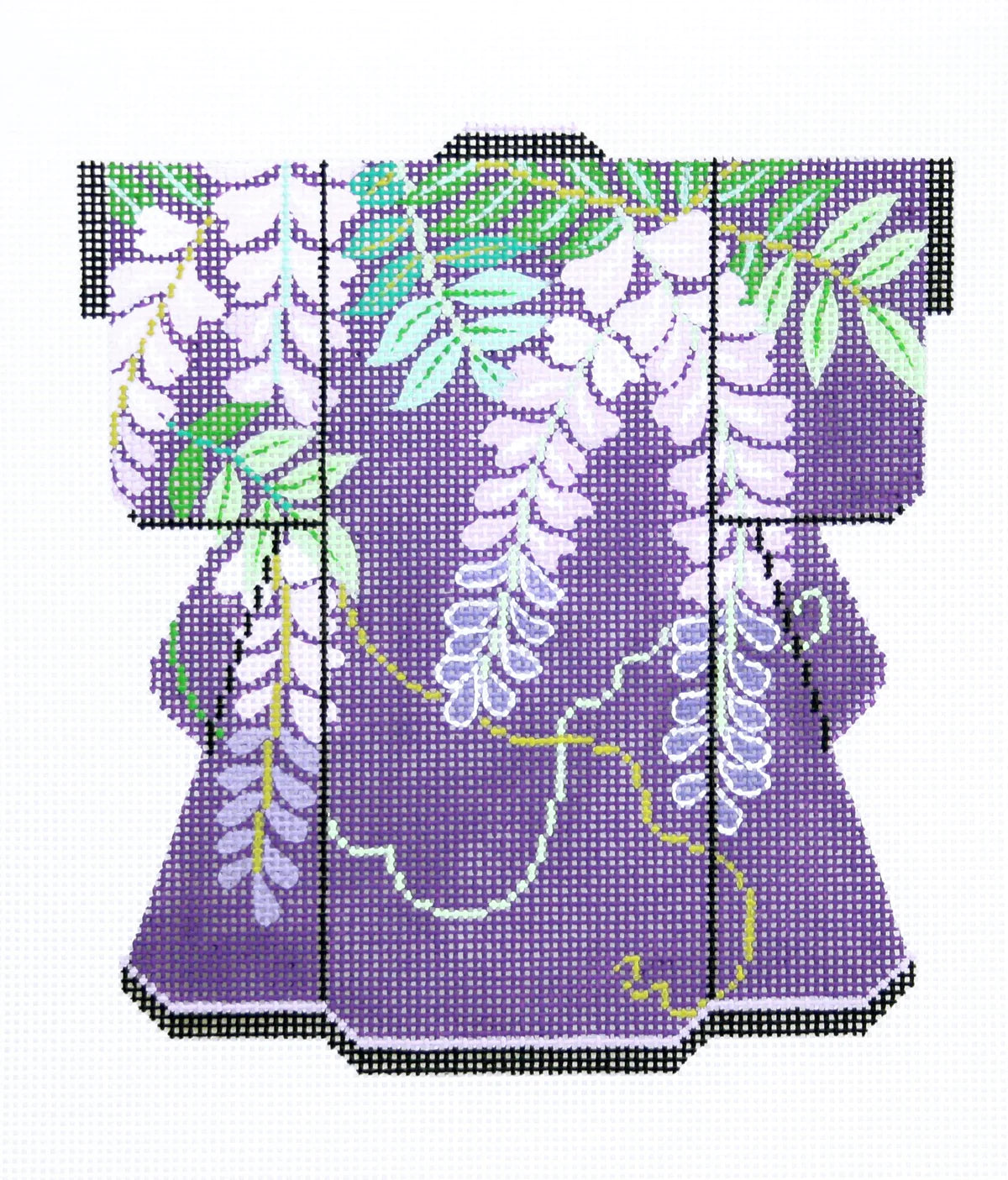 KB46 - Purple Vines Medium Kimono