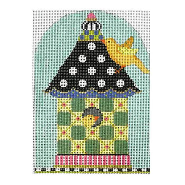 KBH08-18 - Green Checkers Birdhouse