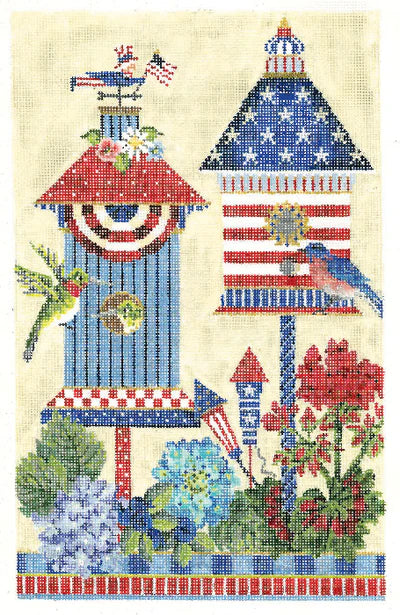 KBH22-18 - 4th of July American Birdhouse