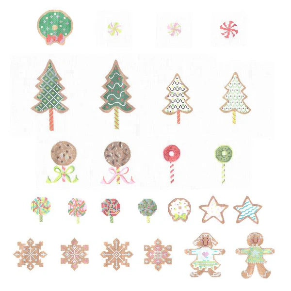 KCA80001SET and individual - Set of 25 Advent Calendar Ornaments