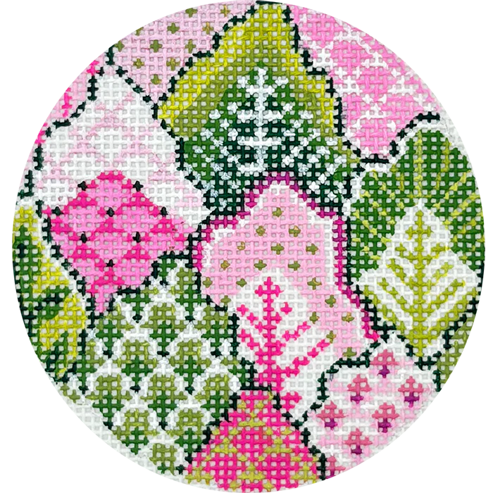 KCBJ26 - Pink & Green Turkish Leaf
